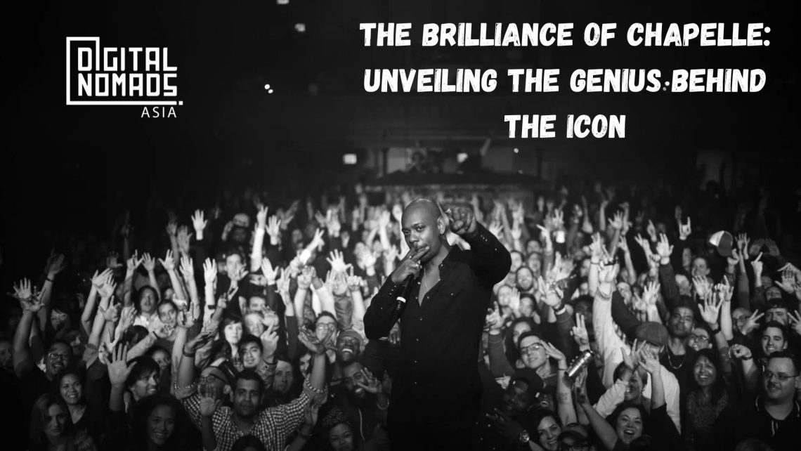 Dave Chapelle standing front of a crowd.
